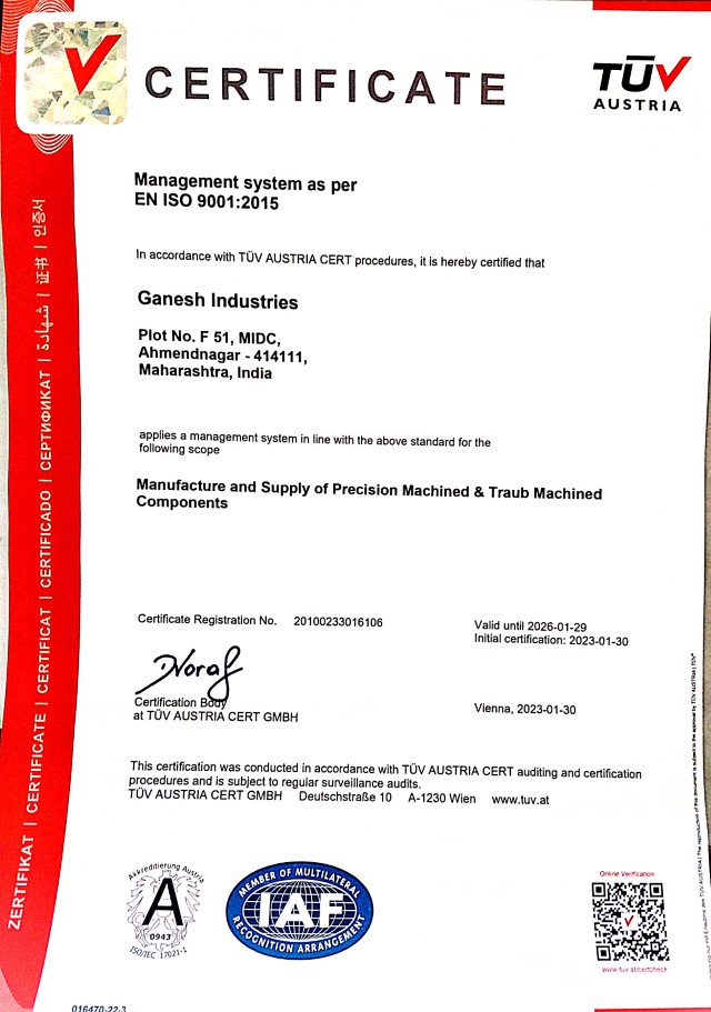An ISO 9001:2015 Certified Company
